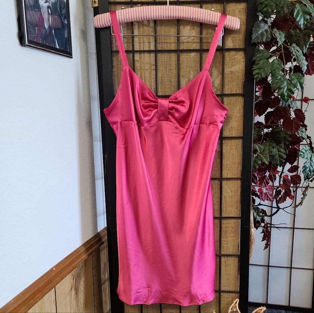 Victoria's Secret Angels Medium Pink Satin Slip Dress